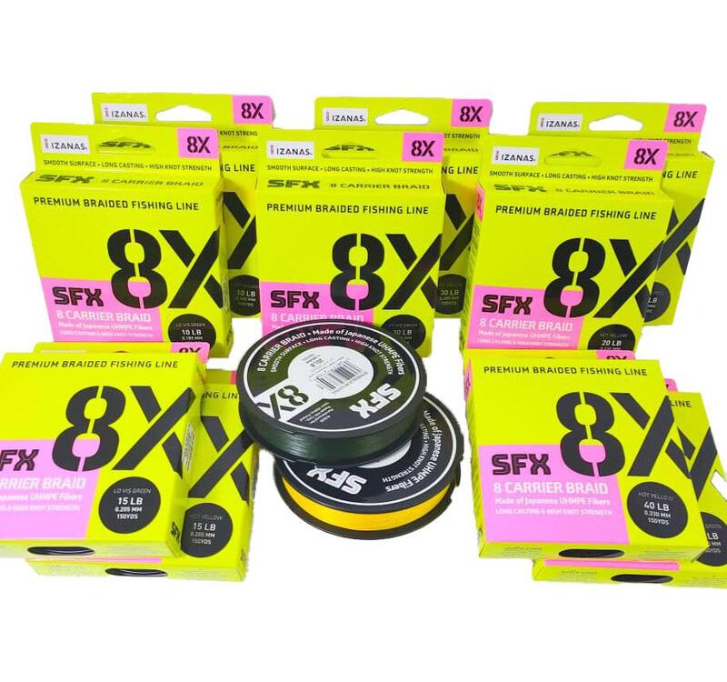 Sufix SFX 8X 135/0,128 Vis Green/ Hot Yellow BOX (5+5 ks)