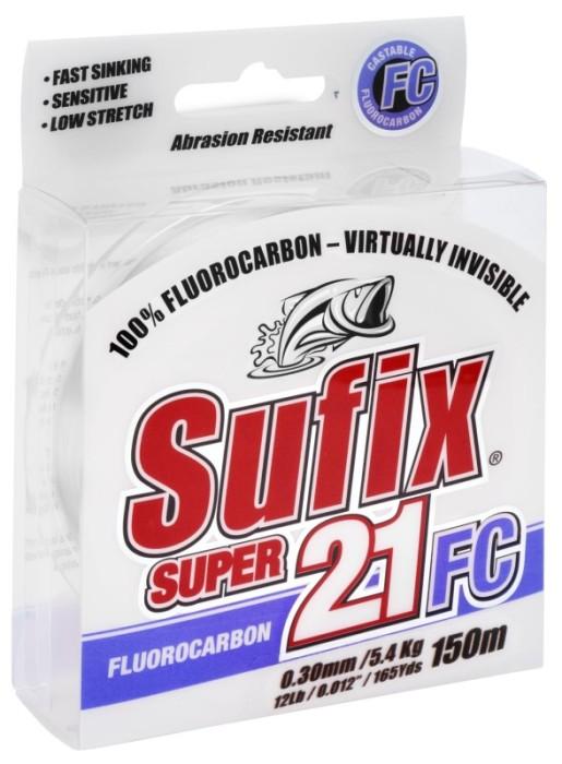 Sufix Super 21 Fluorocarbon 150 m čirý