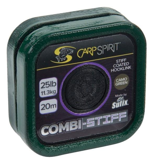 Carp Spirit Combi-Stiff Coated Braid 20 m/25 lb Camo Green
