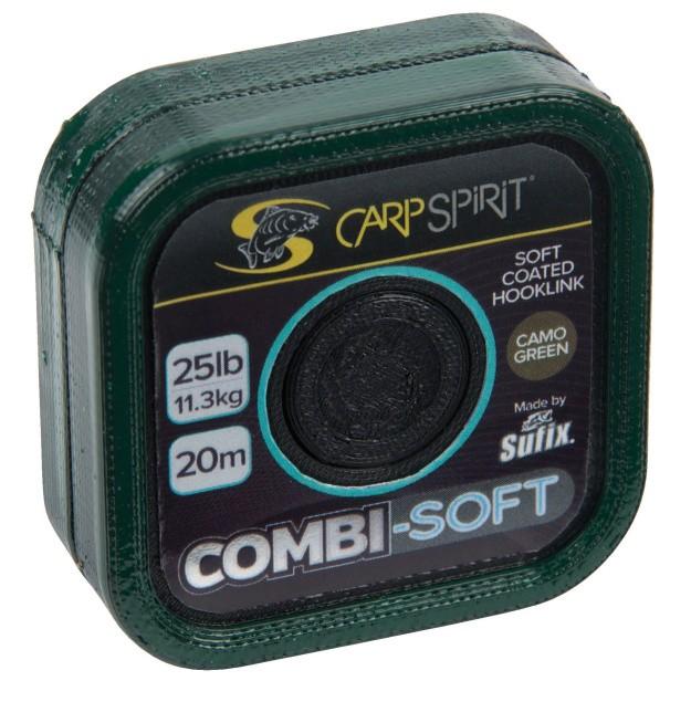 Carp Spirit Combi-Soft Coated Braid 20 m/25 lb Camo Green