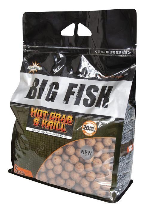 Dynamite Baits Boilies Big Fish Hot Crab&Krill 20 mm 5 kg